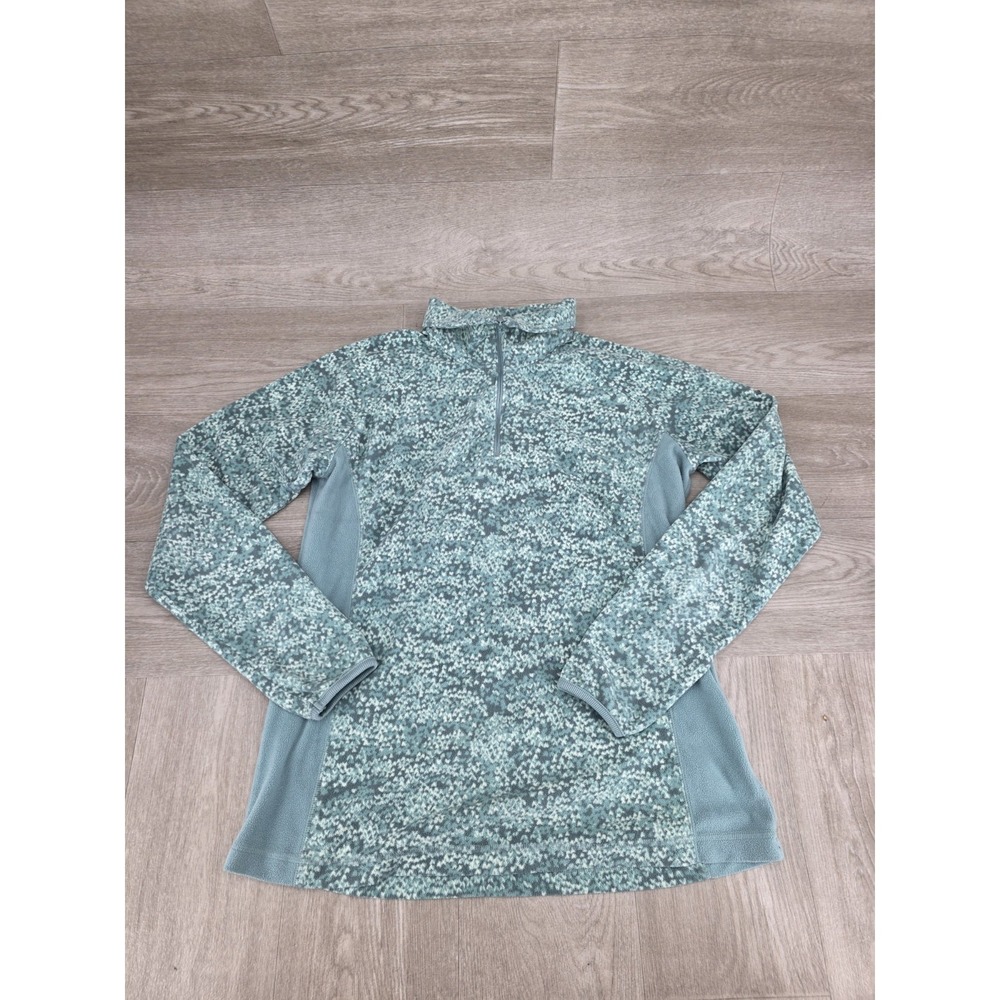 Columbia Size L Women's 1/2‎ Zip Stand Collar Fleece Warm Athletic Pullover